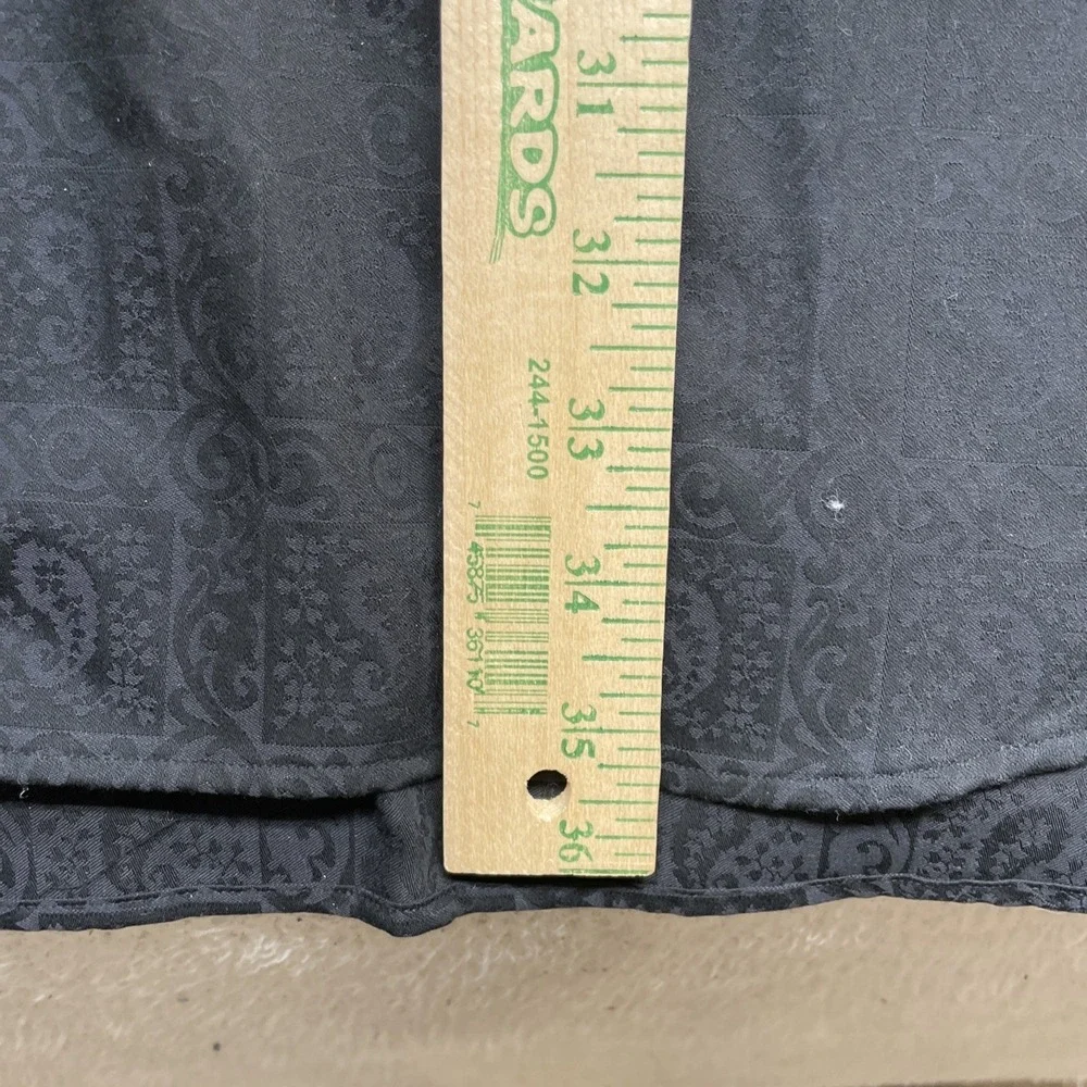 Robert Graham Button Down Mens 5XL Black Windsor Classic Paisley Jacquard NWT - Picture 3 of 10